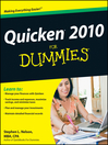 Quicken 2010 For Dummies (eBook)